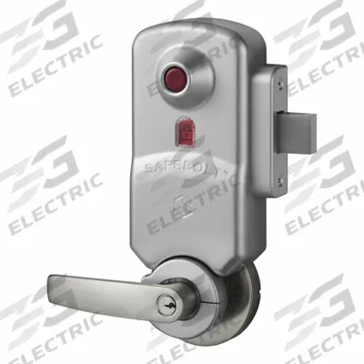 SAFEBOLT Door Lockset: Cylindrical, Core Not Included, 2 in Door Thick - Max - Security Deadbolt Retrofit Kits