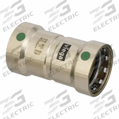 VIEGA MEGAPRESS Transition Coupling: Coupling Body, 1 in CTS x 1 in Pipe size - Copper & Bronze Press Tube Fittings for Dissimilar Materials