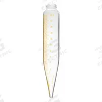 LK INDUSTRIES Centrifuge Tube: 100 mL, Centrifuge Tube, 14 mm Body Dia, 203.2 mm Overall Ht, Rubber (MPN S10CTHDFV15). Key specifications — Graduated: Yes; Includes Closure: Yes; Body Color: Colorless; Brand: LK INDUSTRIES; Bottom Shape: Conical.