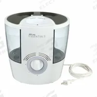 Portable Humidifier: Steam, 2.1 gal Daily Humidification Output, Warm, Tabletop Housing, Pour-In (MPN OWM220AWHT). Key specifications — Brand: AIRCARE ESSENTIALS.