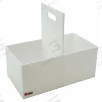 Bottle Carrier: 14 3/8 in Overall Lg, 7 7/8 in Overall Wd, 13 1/4 in Overall Ht, HDPP, White (MPN 165044). Key specifications — Material: HDPP; Brand: DYNALON; Product Type: Bottle Carrier; For Use With: Carrying Bottles.