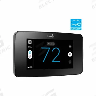 Copeland Wi-Fi Low Voltage Thermostat: Heat and Cool, Black - Residential/Light Commercial Thermostats