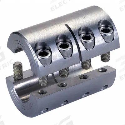 RULAND MANUFACTURING Rigid Shaft Coupling: 15 mm Bore Dia 1, 15 mm Bore Dia 2 - Two-Piece Rigid Shaft Couplings
