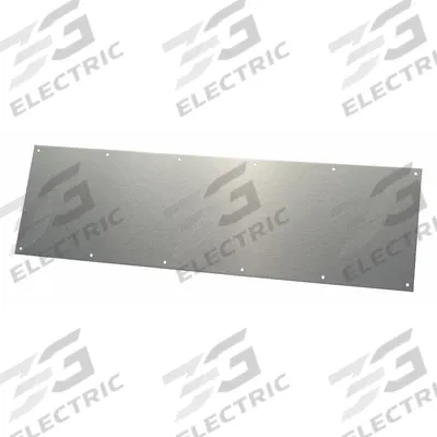 ROCKWOOD Door Kick Plate: 34 in Wd, 12 in Ht - Standard Door Kick Plates