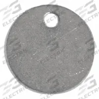 APPROVED VENDOR Blank Tag: Stainless Steel, Silver, 0.035 in Thick, Round, 100 PK (MPN 41858). Key specifications — Material: Stainless Steel; Color: Silver; Brand: APPROVED VENDOR.