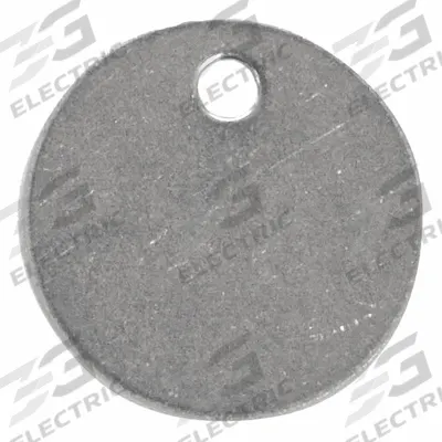 APPROVED VENDOR Blank Tag: Stainless Steel, Silver, 0.035 in Thick, Round - General Purpose Blank Valve Tags