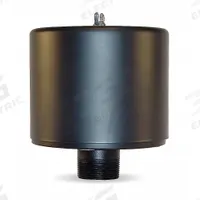 SOLBERG Filter Silencer: 1 1/4 in (M)NPT Inlet Size, 70 cfm, 6.62 in Overall Ht, 6.12 in Outside Dia (MPN FS-19P-125). Key specifications — attr60071: FS-19P-125; attr60074: SOLBERG.