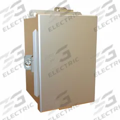 HAMMOND Electrical Enclosure: Stainless Steel, 6 in x 4 in x 4 in, NEMA 12/13/3R/4/4X, w/Panel, IP66 (MPN 1414N4SSC4). Key specifications — Brand: HAMMOND; Closure Method: Clamps; Enclosure Material: Stainless Steel; Includes Inner Panel: with Inner Panel Included.