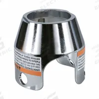 SCHNEIDER ELECTRIC Pushbutton Guard: 22 mm Panel Mounting Hole Dia, Chrome, Metal, XB4/XB5 (MPN ZBZ1600). Key specifications — Manufacturer Part Number: ZBZ1600; Brand: SCHNEIDER; Compatible Product Type: Mushroom Head Push Buttons; Compatible with Series: XB5; Material: Metal.