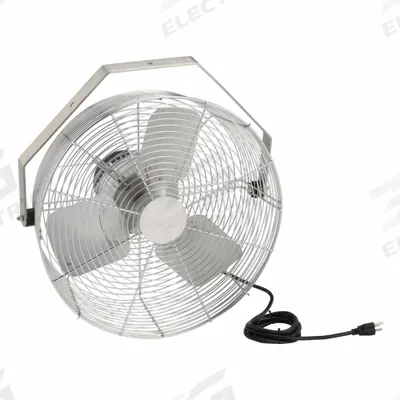 HESSAIRE Mounted Fan: 18 in Blade Dia, 115/230V AC, 1/4 hp Motor HP, Ceiling/Wall Mount - Standard Industrial Wall-Mount Fans