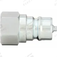 PARKER Hydraulic Quick Connect Hose Coupling: 1/2 in Coupling Size, Steel, 45.42 lpm Max. Flow Rate (MPN 6602-12-10). Key specifications — Body Material: Steel; Thread Size: 3/4"-14; Brand: PARKER.