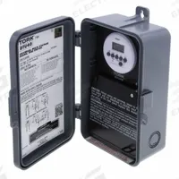 TORK Electronic Timer: 7 day, Not Astronomic, 120/208-240/277V AC, DPDT, Digital (MPN DTU40). Key specifications — Body Material: Plastic; Indoor/Outdoor Usage: Indoor; Astronomic Functionality: Not Astronomic; Mounting Style: Surface; Brand: TORK.