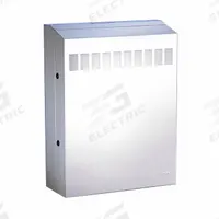 HUBBELL PREMISE WIRING Commercial Cabinet: 2 Rack Units, 32 1/4 in x 24 1/4 in x 7 in, Wall Mount (MPN RE2). Key specifications — Brand: HUBBELL PREMISE WIRING; Material: Steel; Features_Broad: REBOX Series; Remote Equipment Cabinet.