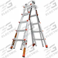 LITTLE GIANT Combination Ladder: 6 Configurations, Aluminum, 300 lb Load Capacity, 43 lb Wt (MPN 13122-801). Key specifications — Brand: LITTLE GIANT; Included Features: Leg Levelers.