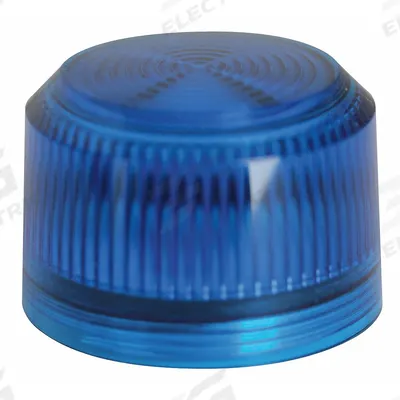 EATON Pilot Light Lens: 30 mm Panel Mounting Hole Dia, Blue, Fresnel, Incandescent/LED - Pilot-Light Lenses