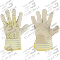 BDG Leather Gloves: Premium, Work Glove, Cowhide, Wing Thumb, Safety Cuff, Cotton Fleece, 1 PR (MPN 40-9-173W). Key specifications — Brand: BDG.