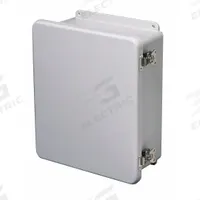 WIEGMANN Enclosure: Fiberglass, 17 in x 15 in x 8 in, NEMA 1, Solid Cover, Hinged, Indoor (MPN HW-J181608FCHTL). Key specifications — Brand: WIEGMANN; Closure Method: Latches; Knockouts: Not Included.