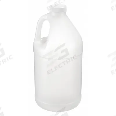 APPROVED VENDOR Jug: 3.79 L Capacity - mL, 38 mm Screw Closure Size, Screw On Cap, White - Round Jugs