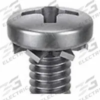 SEMS Screw: External Tooth, #6-32 Thread Size, 1 1/4 in Lg, Stainless Steel, Passivated, Pan, 10 PK (MPN 1-PPE-6C-125). Key specifications — Drive Size: #2.