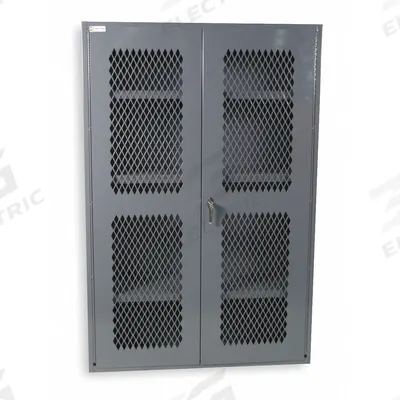 DURHAM MFG Storage Cabinet: 48 in x 18 in x 72 in, 3 Adj Shelves, Swing Handle & Keyed - Industrial Ventilated Shelf Cabinets