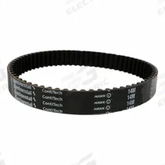 CONTINENTAL Timing Belt: One Side, Curvilinear, Conti® Hawk PD, 14 mm Pitch, 115 mm Top Wd, 20261620. Key specifications — Industry Number: 3850 14M 115; Brand: CONTINENTAL.