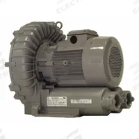 FUJI ELECTRIC Regenerative Blower: 6.7 hp, 129.6 in wc Max Op Pressure, 99 in wc Max Vacuum (MPN VFZ701A-7W). Key specifications — attr49842: Three; attr49816: FUJI ELECTRIC; attr49813: VFZ701A-7W; attr49822: 17.6/8.1 A; attr49827: Female; attr49830: NPT; attr49833: NPT; attr49845: 230/460V AC.