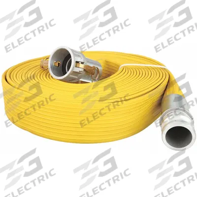 APPROVED VENDOR Water Discharge Hose: 4 in Hose Inside Dia., 50 ft Hose Lg, 200 psi - PVC/Nitrile Water Discharge Hose Assemblies with Synthetic Yarn Reinforcement