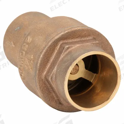 MILWAUKEE VALVE Low Lead Spring Check Valve: Swing, Inline Valve Body, 1 1/2 in Pipe Size - Lead-Free Bronze Inline Disc Check Valves