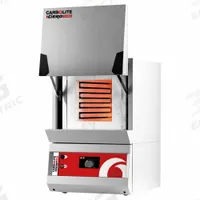 CARBOLITE Box Furnace: Gravity, 0.18 cu ft Capacity, 1,200°C Max Temp, 2,400 W Watt, +/-5°C, 1,200°C (MPN CWF1205-230SN). Key specifications — attr1027177: 240V AC; attr1027180: CARBOLITE; attr1027172: +/-5°C.