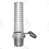 SANI-LAV Hose Adapter: Stainless Steel, Stainless, 3 3/4 in Overall Lg, 3/4 in Inlet Connection Size (MPN N14S). Key specifications — Inlet Connection Type: Barb; Brand: SANI-LAV; Color/Finish: Stainless; Includes: Trigger Lock Ring; Material: Stainless Steel; Product Type: Hose Adapter.