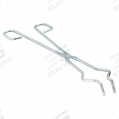 APPROVED VENDOR Crucible Tongs: 18 in Overall Lg, Steel, C1006/1008, Nickel Plated, 1/4 in Wire Size - Tongs for Crucibles