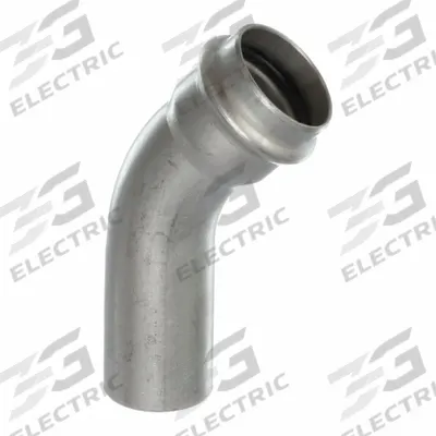 VIEGA PROPRESS Crimp Elbow Fitting: 1 in CTS x 1 in CTS Size, 45° Elbow, Press-fit x FTG - Potable Water Stainless Steel Press Tube Fittings