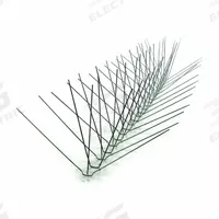 BIRD-X Bird Repellent Spikes: Narrow, Plastic Base, Silver, 24 ft Overall Lg, Stainless Steel Spikes (MPN SLS-24). Key specifications — Brand: BIRD-X; Spike Material: Stainless Steel; Targeted Birds: Pigeons; Base Material: Plastic; Ledge Width: Narrow.