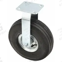 APPROVED VENDOR Plate Caster: Rigid, Steel, 10 in Wheel Dia., 3 in Wheel Wd, 9 1/2 in Mounting Ht (MPN P21R-P100WK-14). Key specifications — Brand: APPROVED VENDOR; Swivel Raceway Type: Double Ball; Roll Up: Rigid.