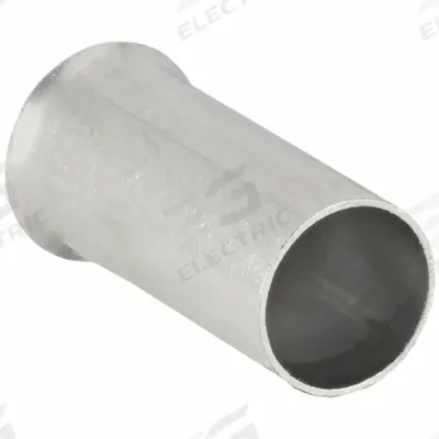 PANDUIT Wire Ferrule: 8 AWG Max Wire Size, Holds 1 Wire, Bare - Non-Insulated Ferrules