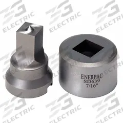 ENERPAC Punch and Die Set: 3/8 in Bolt Size (In.), 0.38 Cold Rolled C-1018, 0.44 in Boilerplate (MPN SPD639)