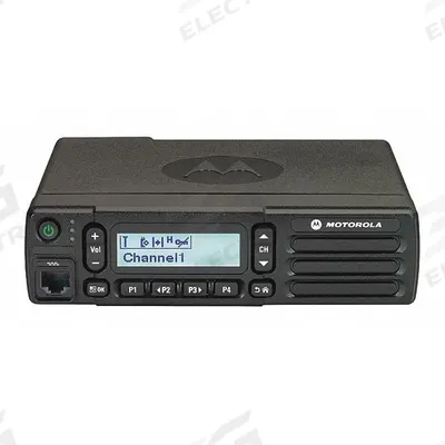MOTOROLA Vehicle-Mounted Two-Way Radio: VHF, Analog, 40 W, 99 Channels, Alphanumeric - VHF Business Radios