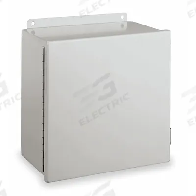 WIEGMANN Enclosure: Steel, 10 in x 8 in x 4 in, NEMA 12/13, Solid Cover - Steel Dust-Tight Enclosures