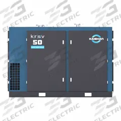 KAISHAN Vacuum Pump: 18 kW_25 hp, 3 Phase, 460V AC, 800 cfm Free Air Displacement, KRSV-025AV4S8U. Key specifications — attr51477: KRSV-025AV4S8U; attr51480: KAISHAN; attr51504: Flange; attr51550: 460V AC; attr51554: Flange; attr51559: 3.
