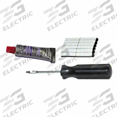 TRU-FLATE Tire Repair Kit: Tire Repair Kit, Truck Tires, (6) Strips/Cement/Open-Eye Needle - Tire Patching Kits
