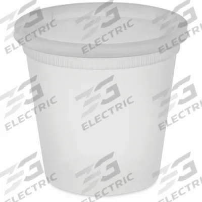 PACTIV Disposable Carry-Out Food Container: Plastic, 1 Compartments, 24 oz Capacity - Round Plastic Containers