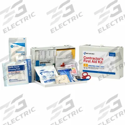 FIRST AID ONLY First Aid Kit and Housing: 181 Components, ANSI/ISEA Z308.1-2021, Type III - General Purpose ANSI First Aid Kits
