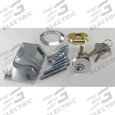 AMERICAN GARAGE DOOR SUPPLY Cylinder Lock: Keyed, 3/4 in Overall Dp, 2 1/4 in Base Lg - Keyed Locking Handles
