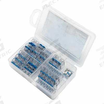 IDEAL Push-In Lever Kit: 22 Pieces - Mixed Wire Connector & Terminal Sets