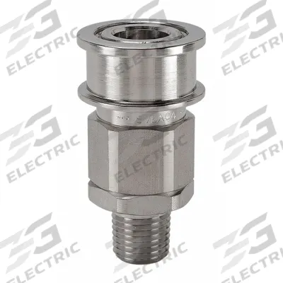 SNAP-TITE Hydraulic Quick Connect Hose Coupling: 1/4 in Coupling Size, 316 Stainless Steel - EA Series Hydraulic Quick-Connect Coupling Bodies