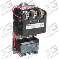 SIEMENS NEMA Magnetic Motor Starter: Non-Reversing, 3 Poles, NEMA Size 3, 90 A, 208V AC Coil (MPN 14HUG32AD). Key specifications — Brand: SIEMENS; Auxiliary Contact Form: 1NO; Coil Voltage: 208V AC; Phase: Three; Terminal Connection Type: Screw Terminals; Auxiliary Contacts Included: 1NO; Signaling Features: Pilot Light; Thermal Units Required: None (Not Applicable to Electronic Overloads).
