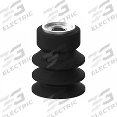 PIAB Vacuum Pad Assembly: Multi-Bellows, G3/8 in, 32 mm Pad Dia, Nitrile/PVC, Black, 60A, PAXB (MPN S.PAXB32NP60.G38M.01). Key specifications — attr1019101: S.PAXB32NP60.G38M.01; attr1019103: PIAB; attr1019107: 60A.