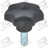 KIPP Hand Knob: 7 Point, Plastic w/ Steel Thread, M12 Thread, 30 mm Thread Lg, 63 mm Dia (MPN K0155.4121X30). Key specifications — Brand: KIPP.