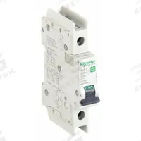 SCHNEIDER ELECTRIC IEC Miniature Circuit Breaker: 4 A Amps, 60V DC, 14kA at 120/240V AC, Screw Clamp (MPN M9F44104). Key specifications — Brand: SCHNEIDER; DC Voltage Rating: 60V DC; Max. AIR Rating: 14kA at 120/240V AC; Terminal Connection: Screw Clamp; AC Voltage Rating: 240/277/480V AC.