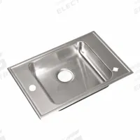 JUST MANUFACTURING Classroom Sink: 25 in Overall Lg, 17 in Overall Wd, 5 1/2 in Bowl Dp, Silver (MPN CRAADA1725A55LM-J). Key specifications — Brand: JUST MANUFACTURING; Sink Material: Stainless Steel.